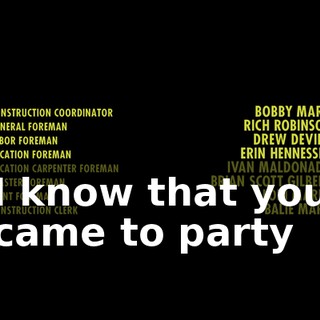 ♪ I know that you came to party ♪