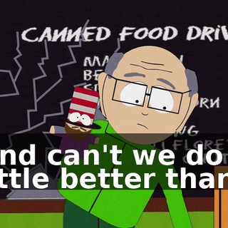 And can't we do a little better than