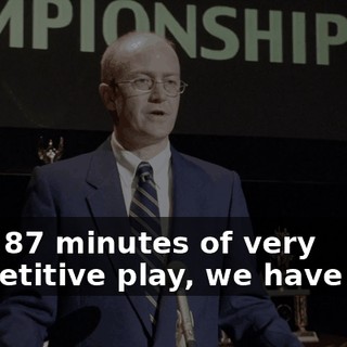 After 87 minutes of very competitive play, we have a tie.