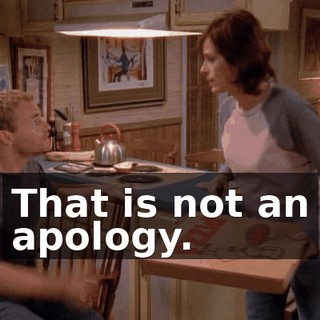 That is not an apology.