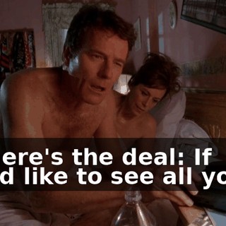 So here's the deal: If you'd like to see all your...