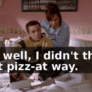 Oh, well, I didn't think of it pizz-at way.