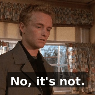 No, it's not.