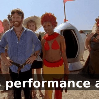 It's performance art.