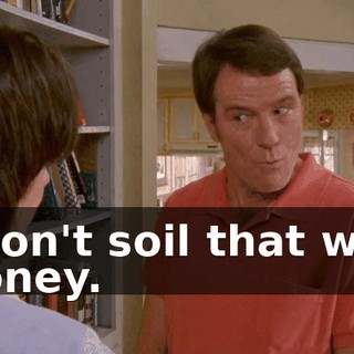 I won't soil that with money.