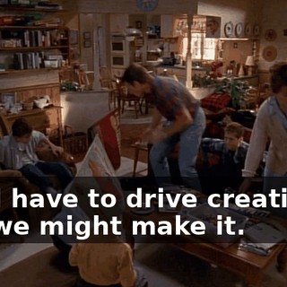 We'll have to drive creatively, but we might make it.