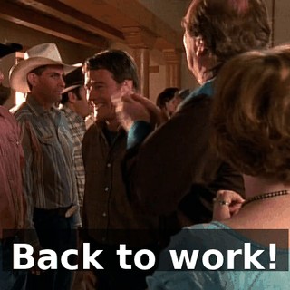 Back to work!
