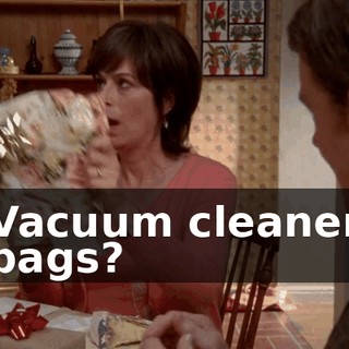 Vacuum cleaner bags?