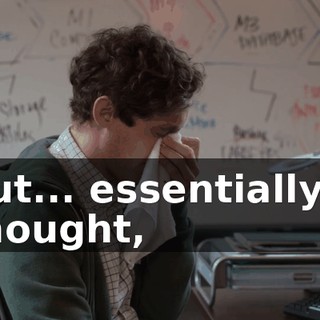 but... essentially, I thought,