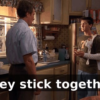 They stick together.