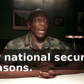 for national security reasons.