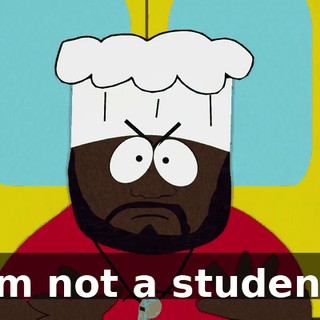 I'm not a student.