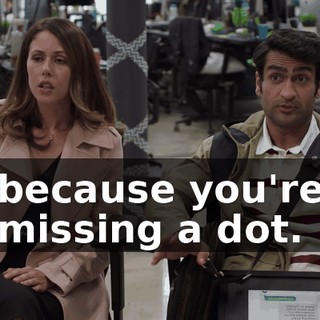 because you're missing a dot.