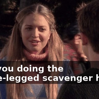 Are you doing the three-legged scavenger hunt?