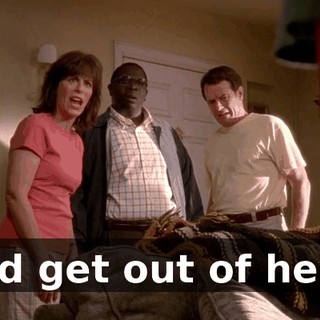 and get out of here.