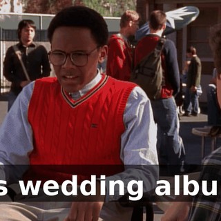 his wedding album.