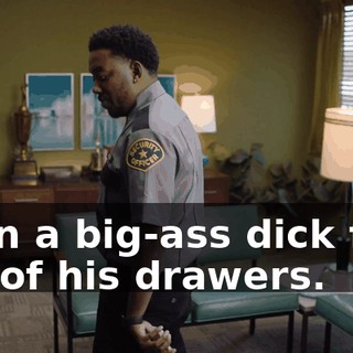 Then a big-ass dick falls out of his drawers.