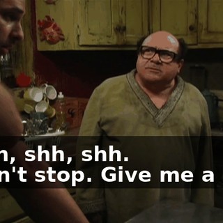 - Shh, shh, shh. - Don't stop. Give me a hug.