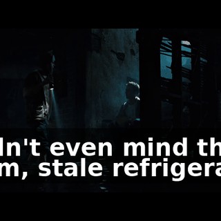 I didn't even mind the warm, stale refrigerator.