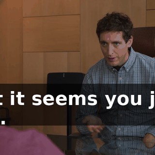 But it seems you just did.