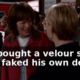 He bought a velour suit and faked his own death