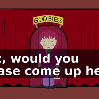 Eric, would you please come up here?