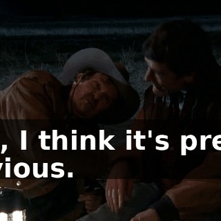 Yes, I think it's pretty obvious.