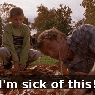 I'm sick of this!