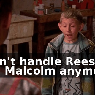 I can't handle Reese and Malcolm anymore.