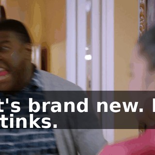 It's brand new. It stinks.