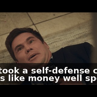 She took a self-defense class. Looks like money well spent.
