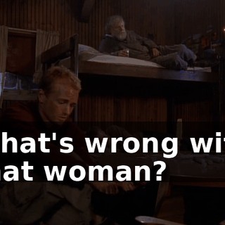 What's wrong with that woman?