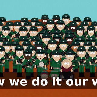 Now we do it our way.