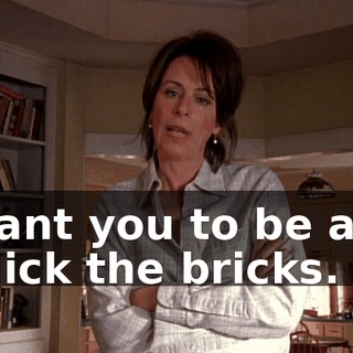I want you to be able to lick the bricks.