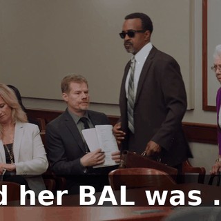and her BAL was .09.