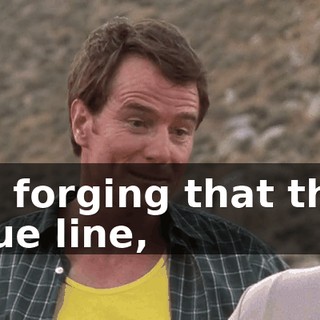 by forging that thin blue line,