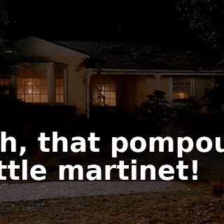 Oh, that pompous little martinet!