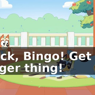 Quick, Bingo! Get the dinger thing!