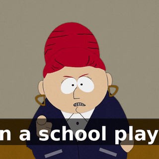 in a school play!