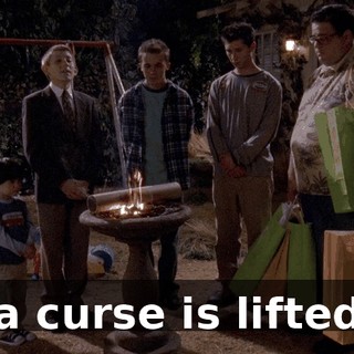 a curse is lifted