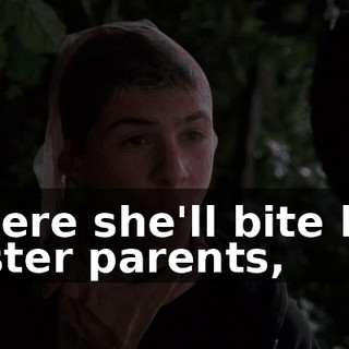 where she'll bite her foster parents,