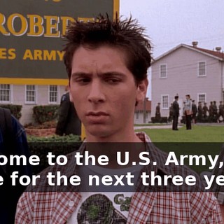Welcome to the U.S. Army, your home for the next three years.