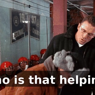 Who is that helping?