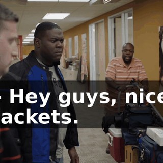 - Hey guys, nice jackets.