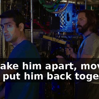 We take him apart, move him, put him back together.