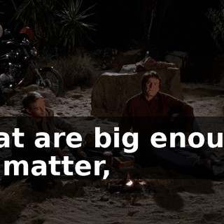 that are big enough to matter,