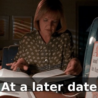 ♪ At a later date ♪