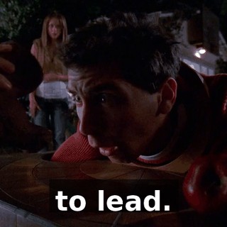 to lead.