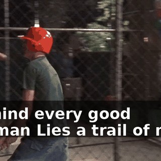 ♪ Behind every good woman Lies a trail of men ♪