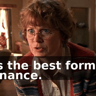 It's the best form of penance.